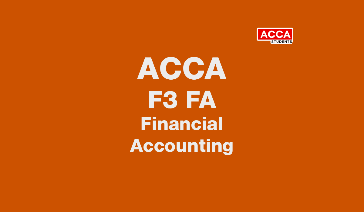 Practice and Revision Kit F3 (FA) Financial Accounting | Kaplan