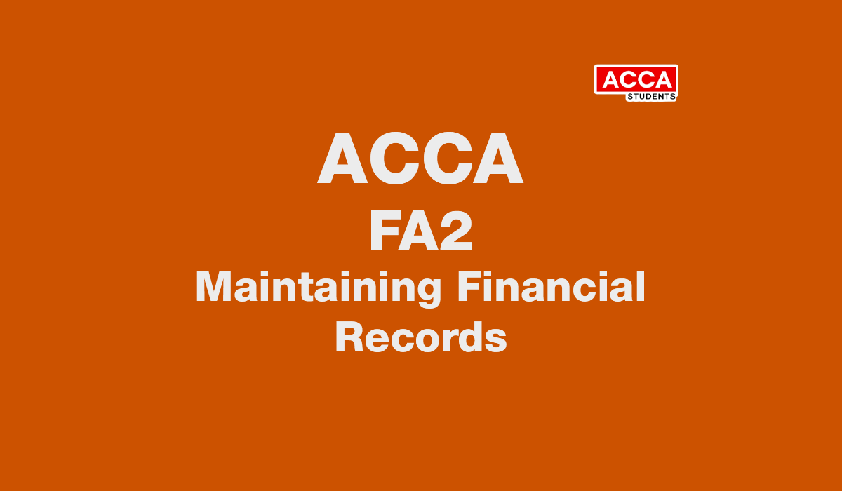 Practice and Revision Kit FA2 Maintaining Financial Records | Kplan